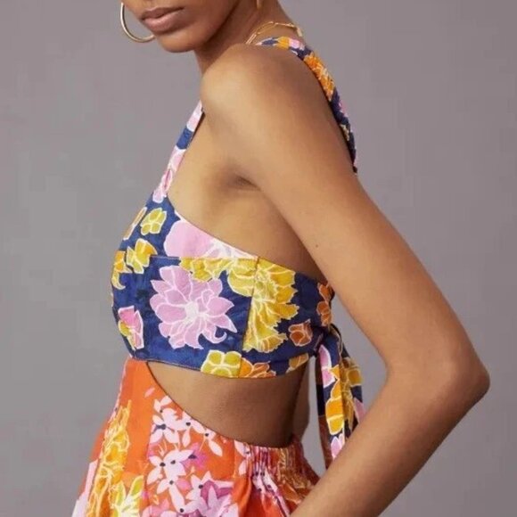 Anthropologie Maeve Floral Skirt and Bra Top - (TWO PIECES) - Picture 13 of 14